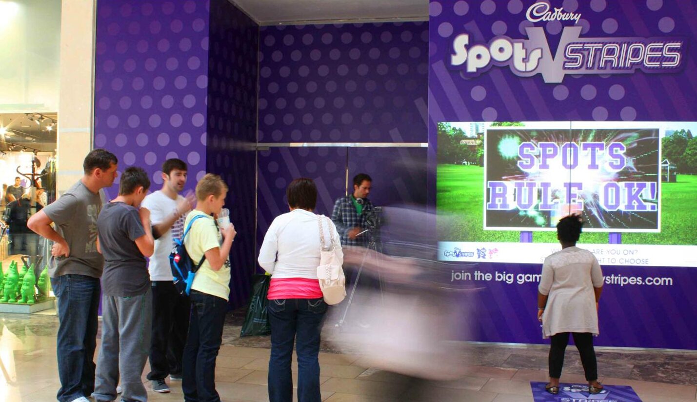 Cadbury Spots vs. Stripes DOOH campaign