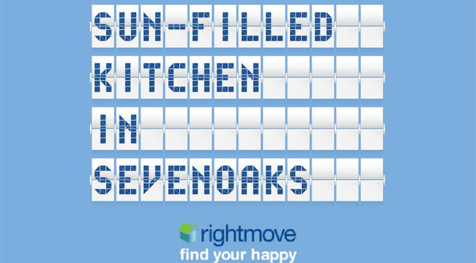 Rightmove digital out of home making commuters happy