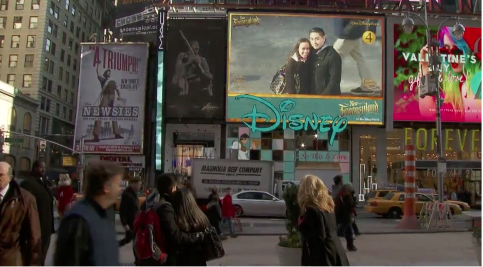 Disney Enchanted Moments Times Square DOOH