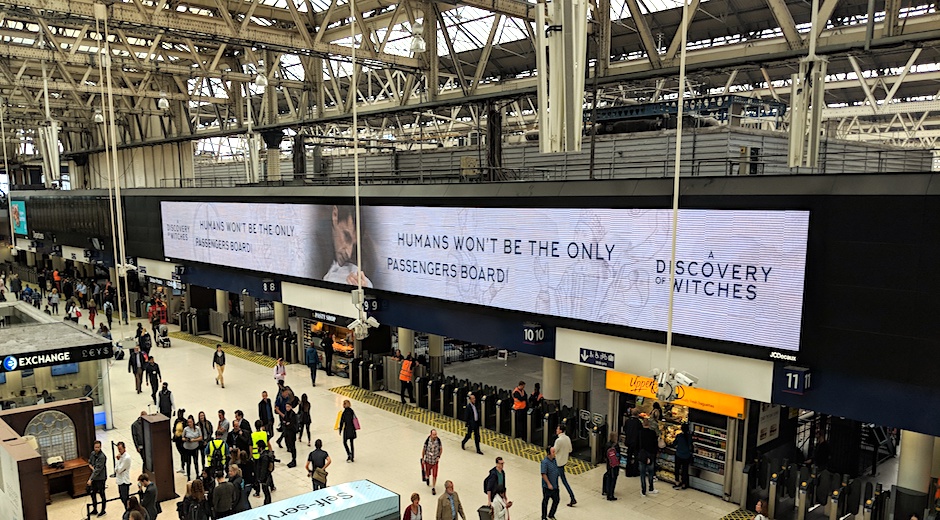 Discovery of Witches Waterloo Digital OOH